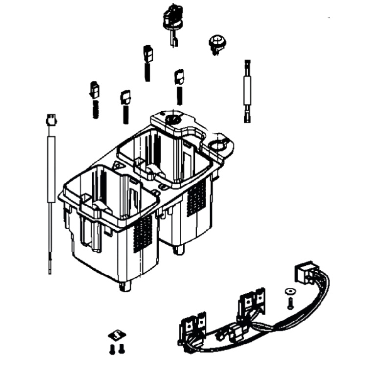 Ersatzteil für Batteriekasten, Lc 5931245-03