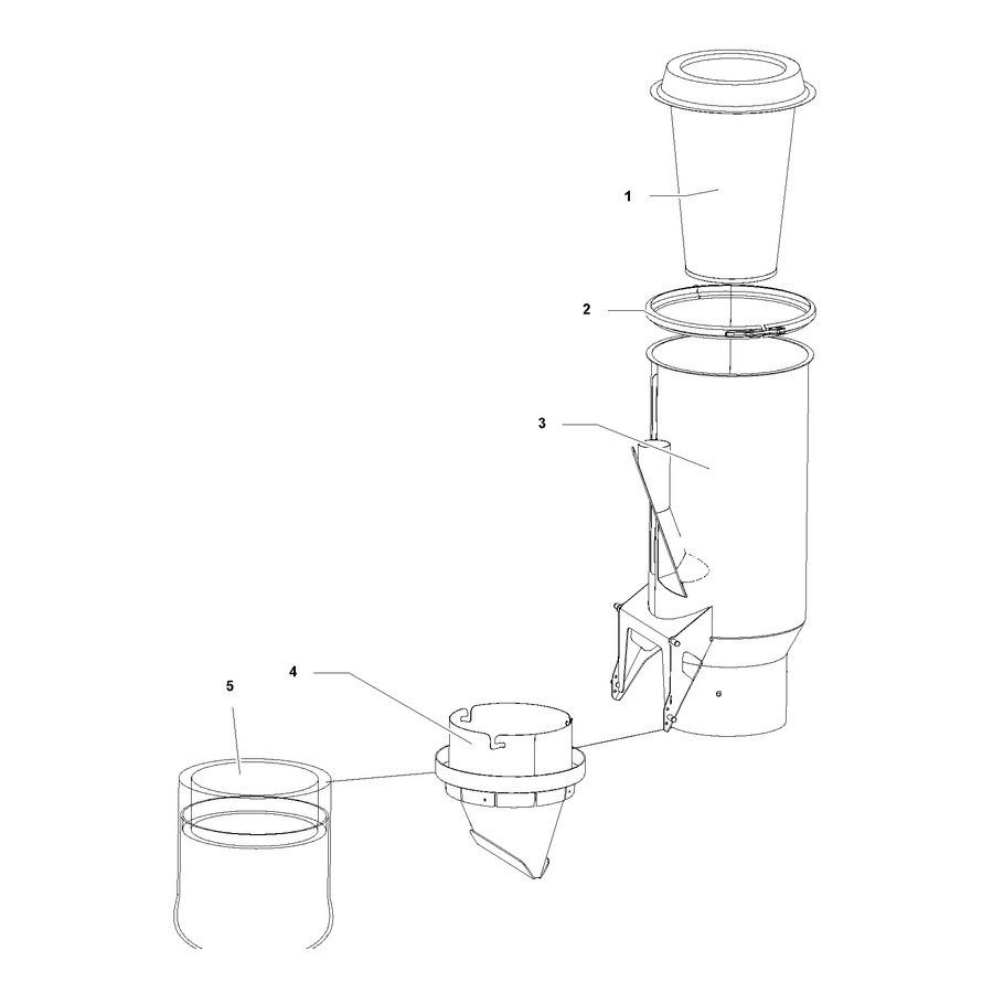 Grober konischer PTFE-Filter, HT