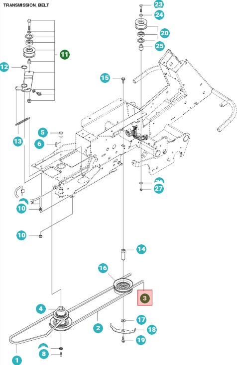 Keilriemen Rider Proflex 21, 422Ts AWD