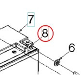 Vierkantmutter M6 11x8,5 Zpb