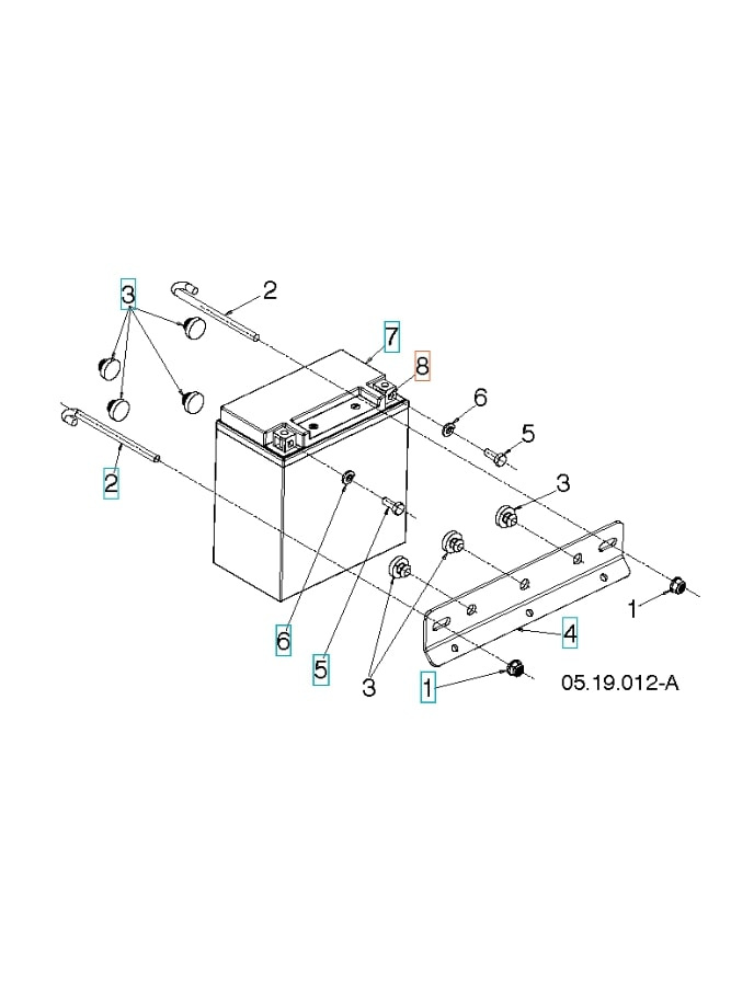 Vierkantmutter M6 11x8,5 Zpb