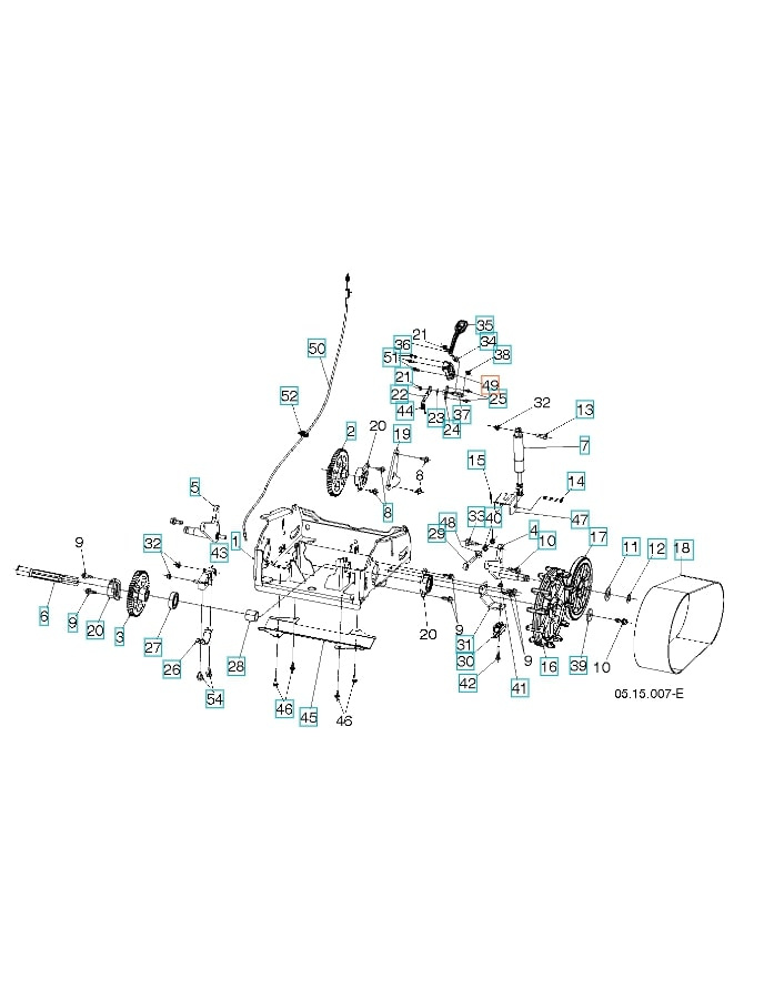 Halterung Eimerhöhenhebel Bu