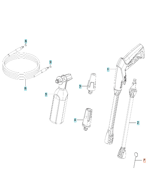 Reinigungswerkzeug Schwarz 5960249-01
