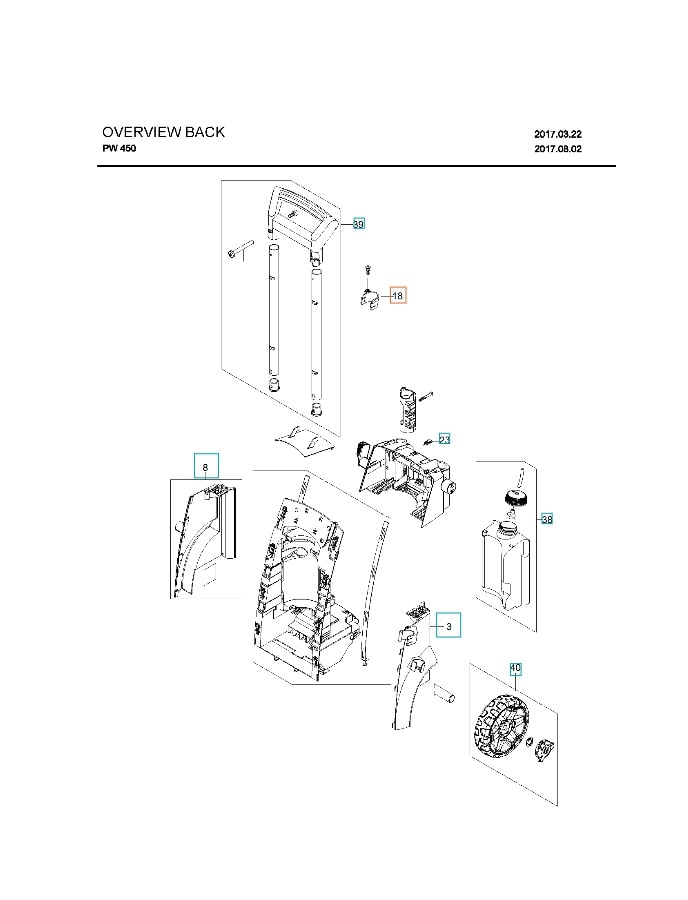 Lanzenhalter Oben Dunkelgrau 5960264-01