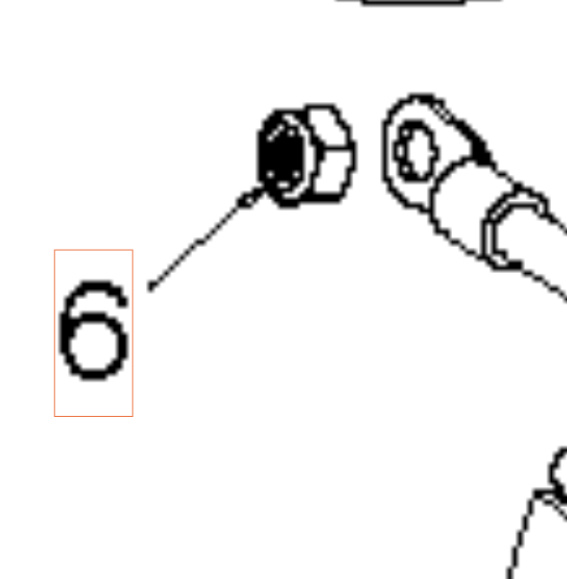 Sicherungsmutter M6 Nyloc-Einsatz H