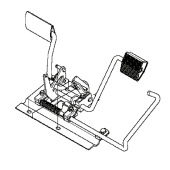 Pedalplattenbaugruppe mit Lager Pedalplattenbaugruppe mit Lager