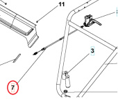 Kupplungskabel Lg1250 5986764-01 Kupplungskabel Lg1250 5986764-01