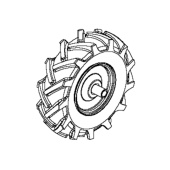 Rechtes Rad 3.50X6 5986785-01 Rechtes Rad 3.50X6 5986785-01