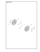 Rechtes Rad 3.50X6 5986785-01 Rechtes Rad 3.50X6 5986785-01