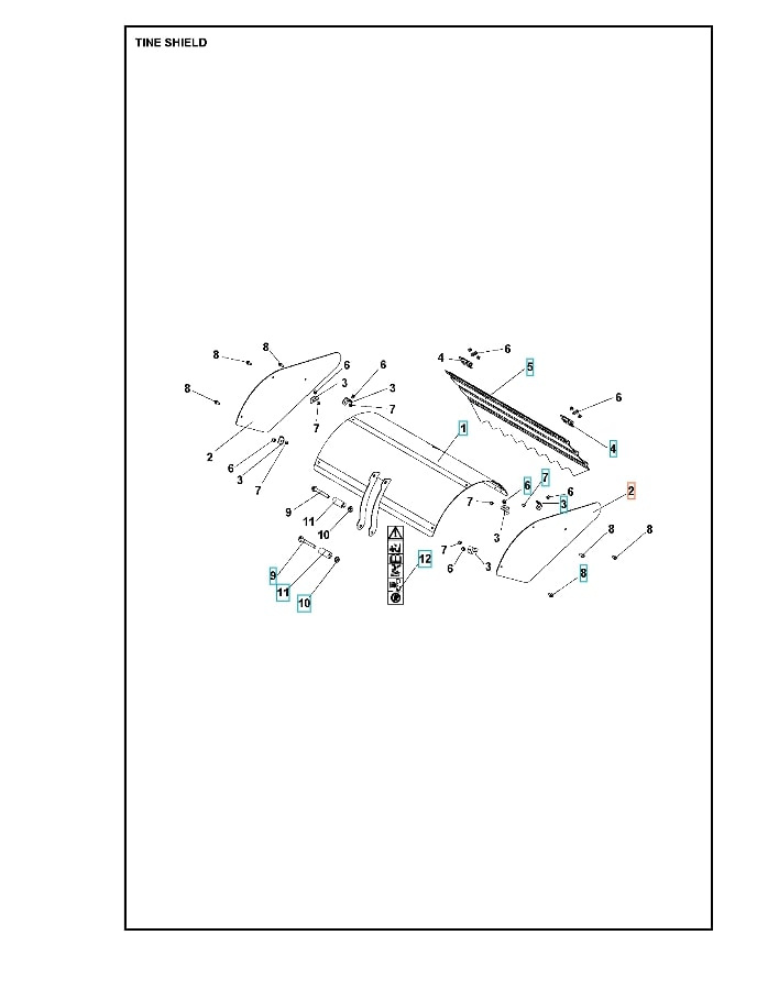 Abdeckzinken Abdeckung Seite Orange 5986809-01