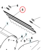 Abdeckung Zinken Hintere Abdeckung Grau Ra 5986811-01 Abdeckung Zinken Hintere Abdeckung Grau Ra 5986811-01