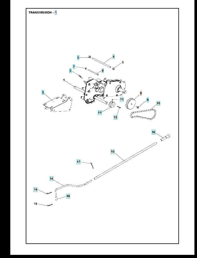 Riemenscheibe Übertragungsriemenscheibe Ã 1 5986813-01