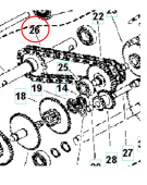 Kettenteilung 15.875 / 44 Glieder 5986818-01 Kettenteilung 15.875 / 44 Glieder 5986818-01