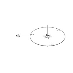 Gleitplatte Ø211mm 420,430X,440,450X, Nera 2020->