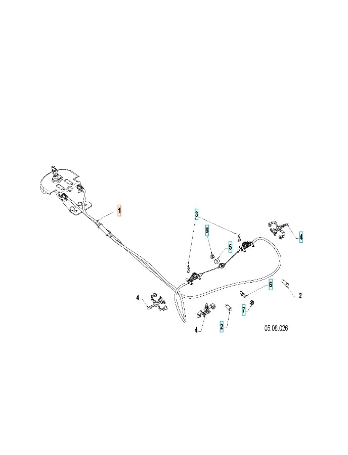 Kabelbaugruppe Rutschenrotator mit Einstellung