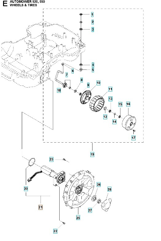 Radmotor Automower 450X Nera, 550(2023-)