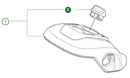 Drehknopf-Filterabdeckung Husqvarna