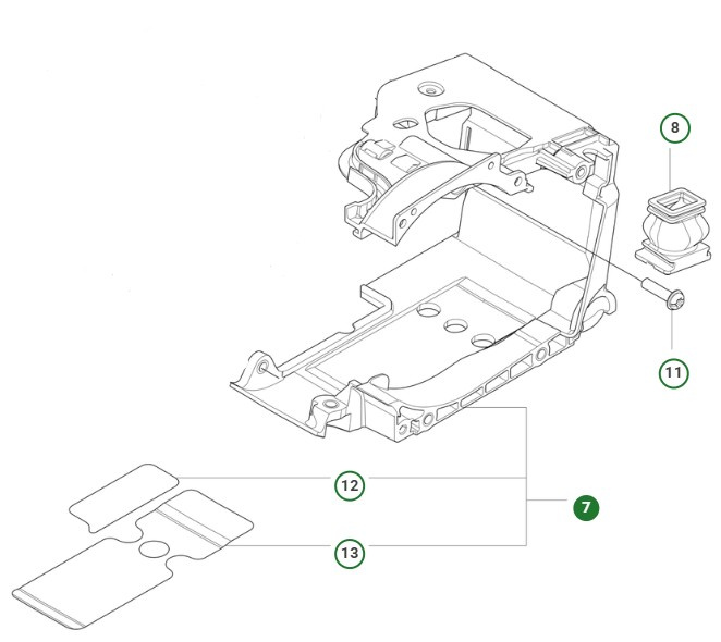 Zylinderdeckel-Baugruppe 39 cm³ Husqvarna