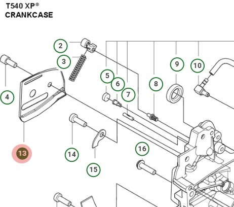 Kettenführungsplatte 095