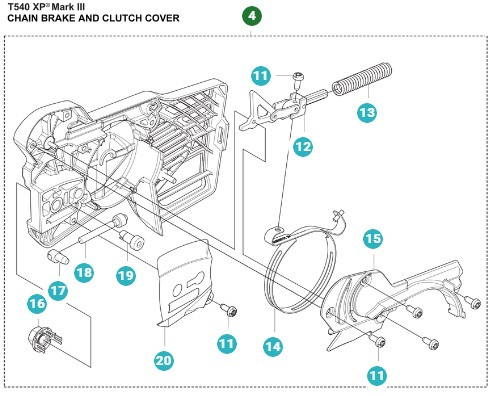 Kupplungsdeckel 540XP Mark III, T540XP Mark III