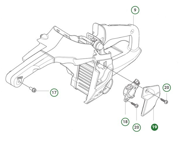 Abdeckung Tank 540Xp