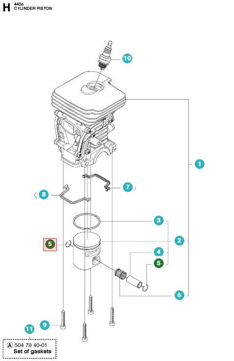 Sicherungsring Kolben Typ B 10X0,8 7374410-00