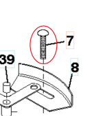 Schlittenschraube,1/4-20X1/2 8721104-04 Schlittenschraube,1/4-20X1/2 8721104-04